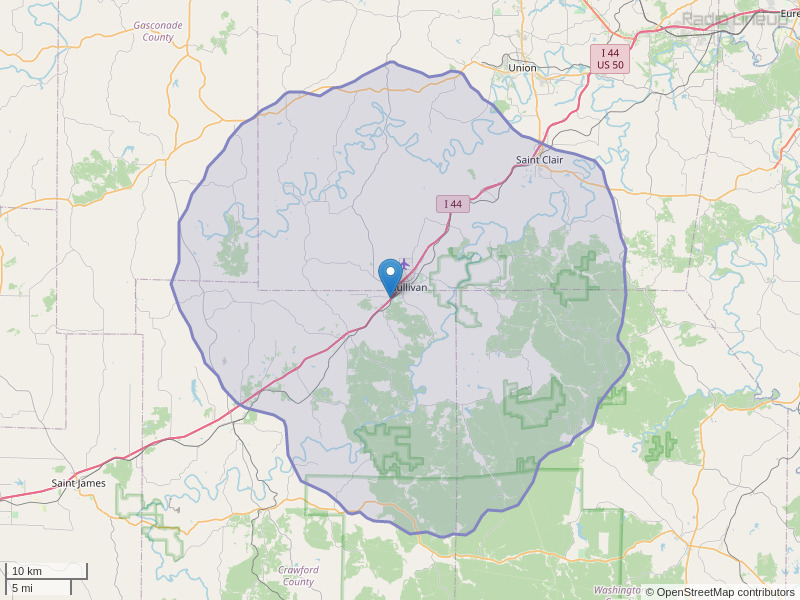 KTUI-FM Coverage Map