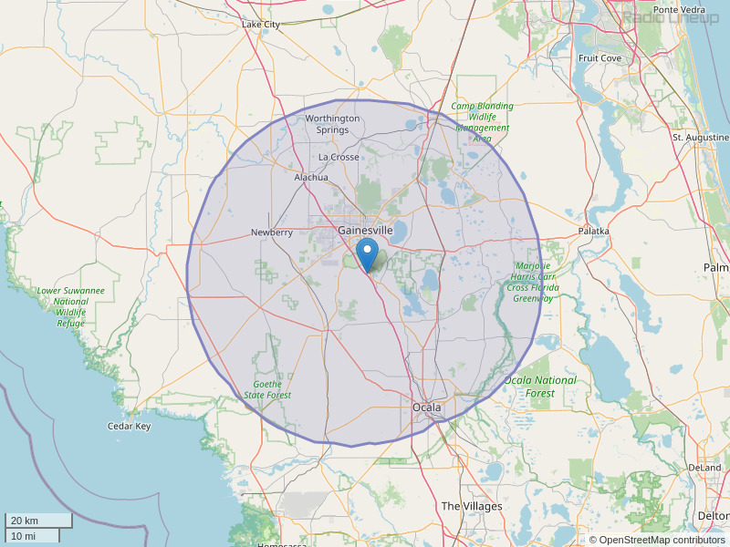 WSKY-FM Coverage Map