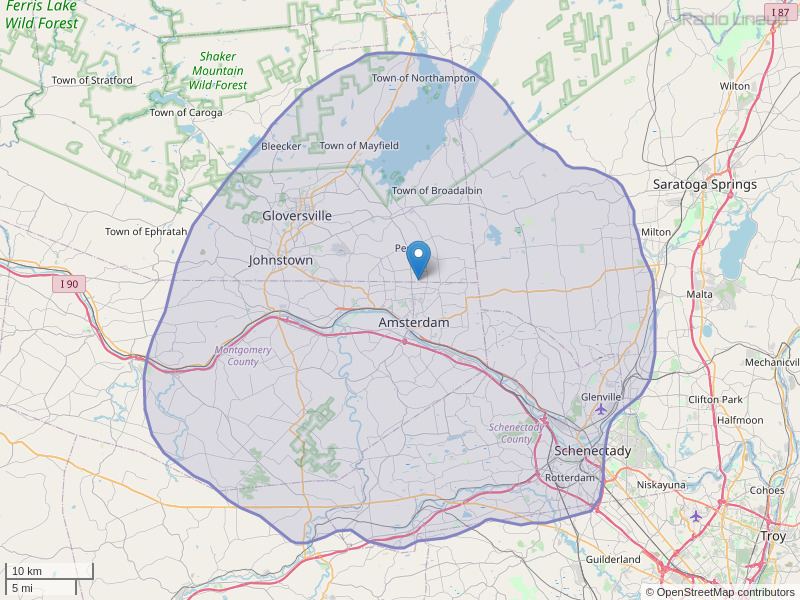 WEXT-FM Coverage Map