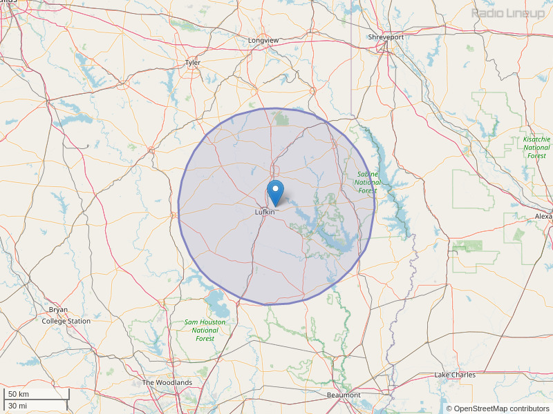 KYKS-FM Coverage Map