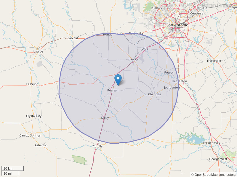 KRPT-FM Coverage Map