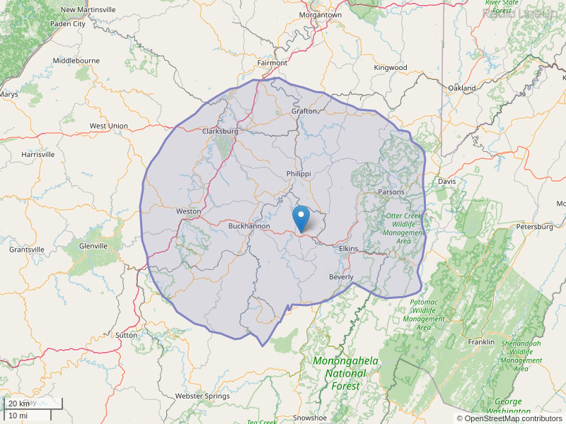 WFBY-FM Coverage Map