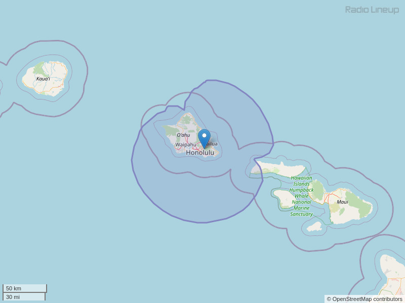 KHPR-FM Coverage Map