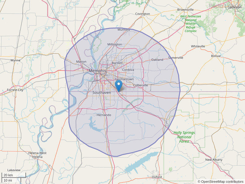 WMLE-FM Coverage Map