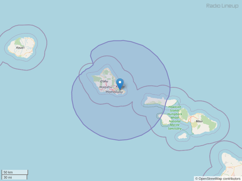 KPHW-FM Coverage Map