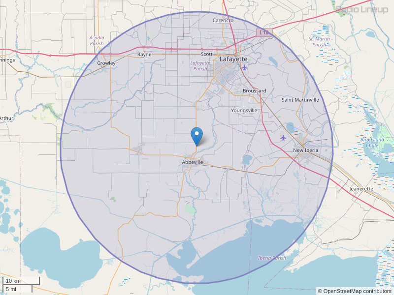 KFTE-FM Coverage Map