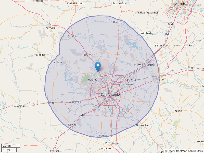 KXXM-FM Coverage Map