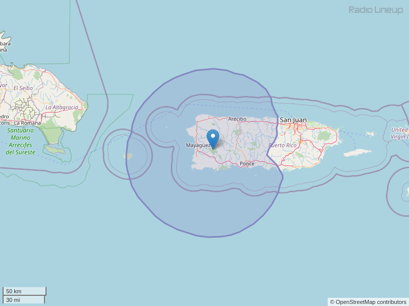 WIDI-FM Coverage Map