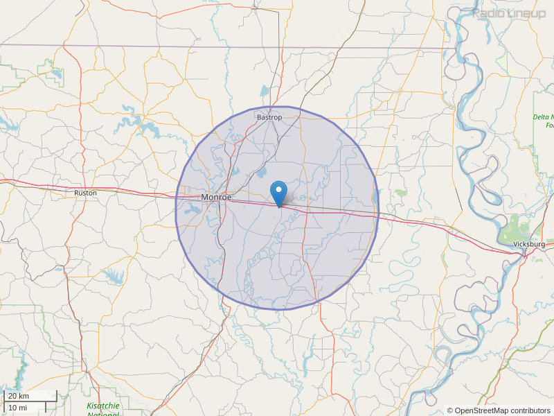 KMYY-FM Coverage Map