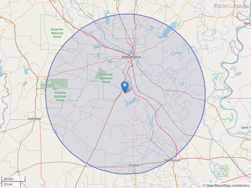 KKST-FM Coverage Map