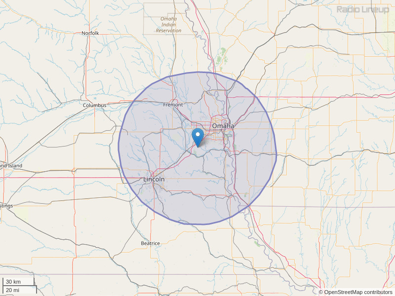 KVSS-FM Coverage Map