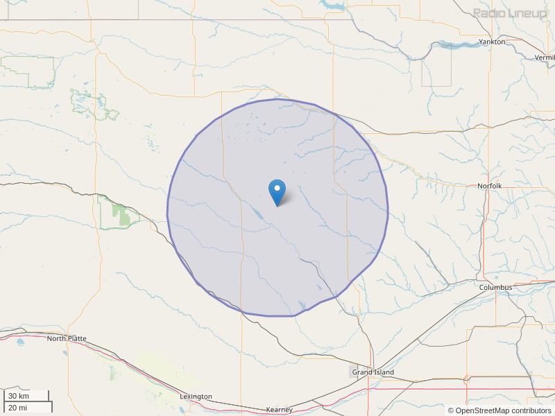 KNLV-FM Coverage Map