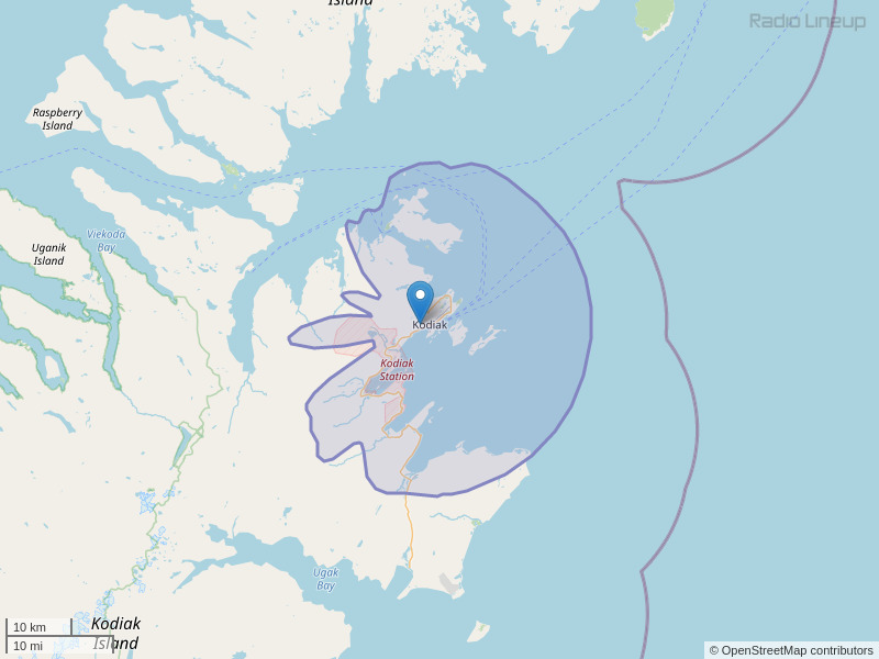 KMXT-FM Coverage Map