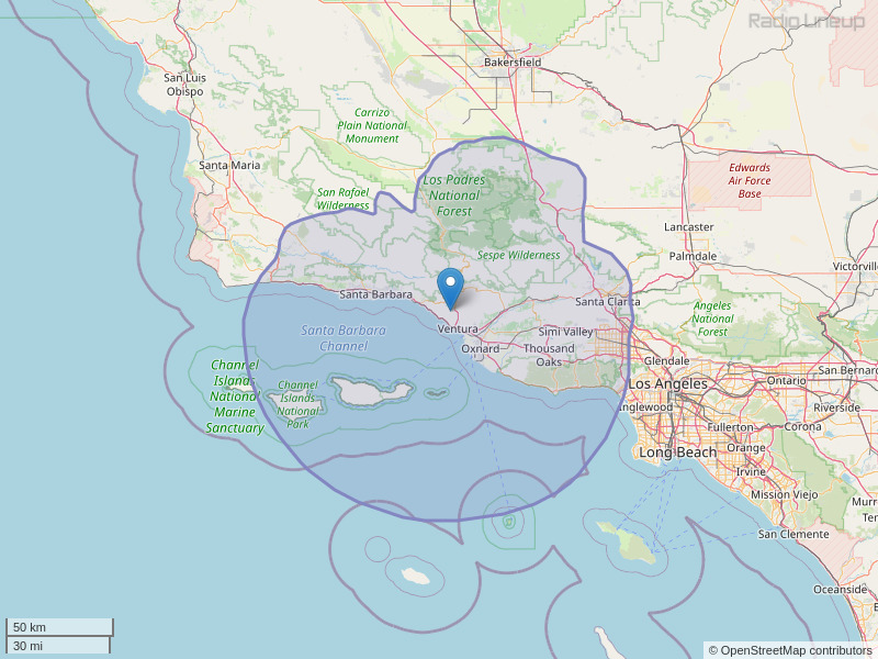 KHAY-FM Coverage Map