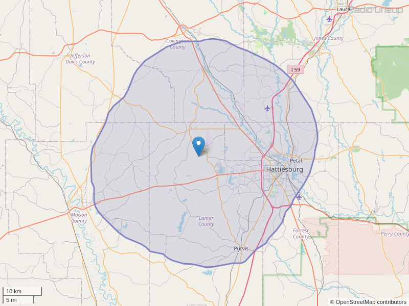 WFMM-FM Coverage Map