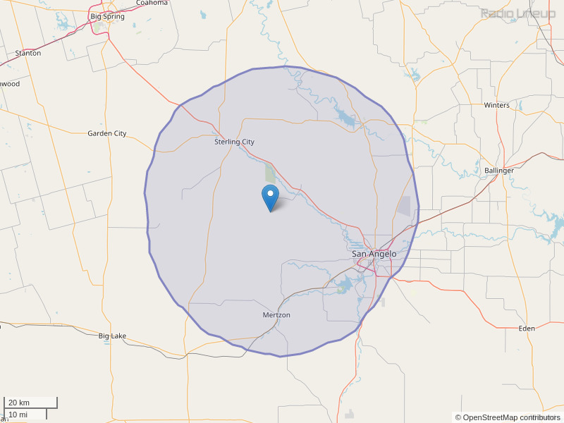 KNRX-FM Coverage Map