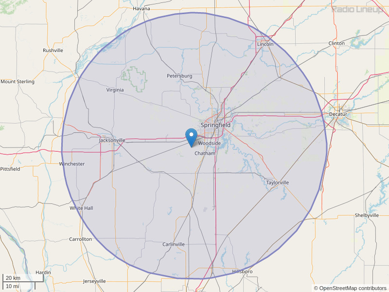 WNNS-FM Coverage Map