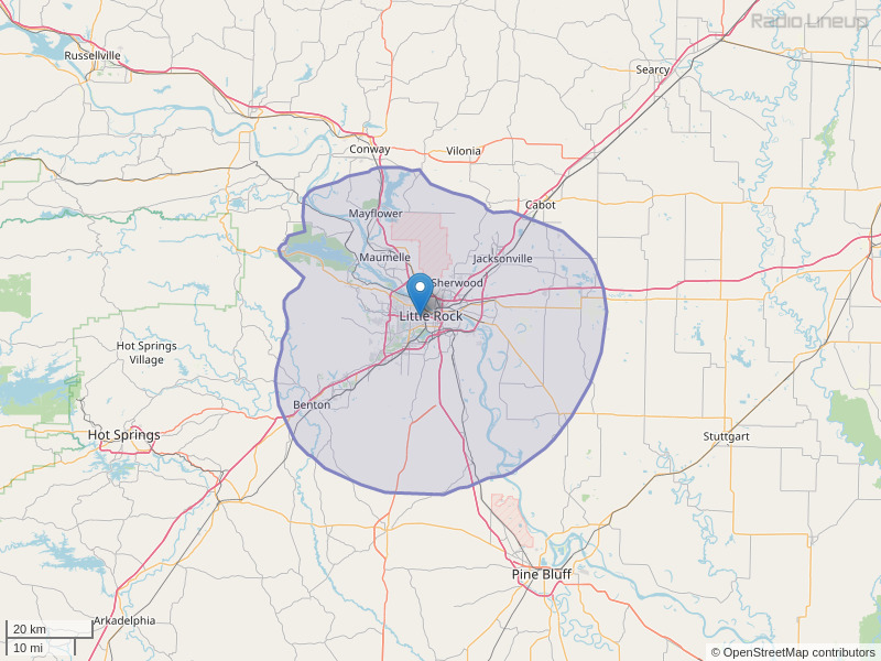 KKSP-FM Coverage Map