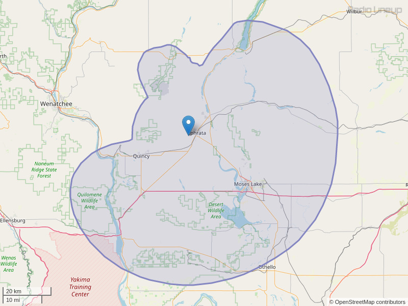 KZUS-FM Coverage Map