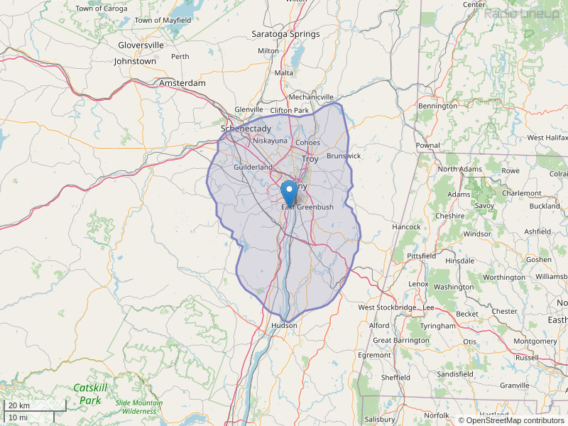 WPBZ-FM Coverage Map