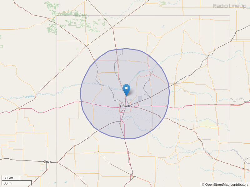 KATP-FM Coverage Map