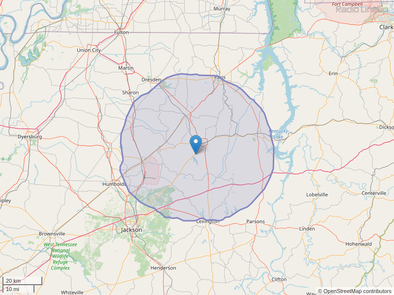 WEIO-FM Coverage Map