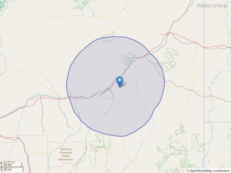 KYUS-FM Coverage Map