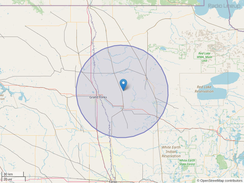 KQMN-FM Coverage Map
