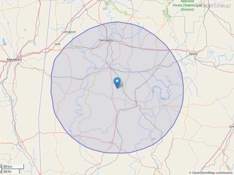 WMBV-FM Coverage Map