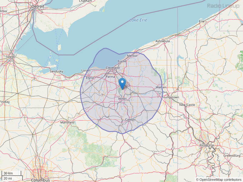 WKDD-FM Coverage Map