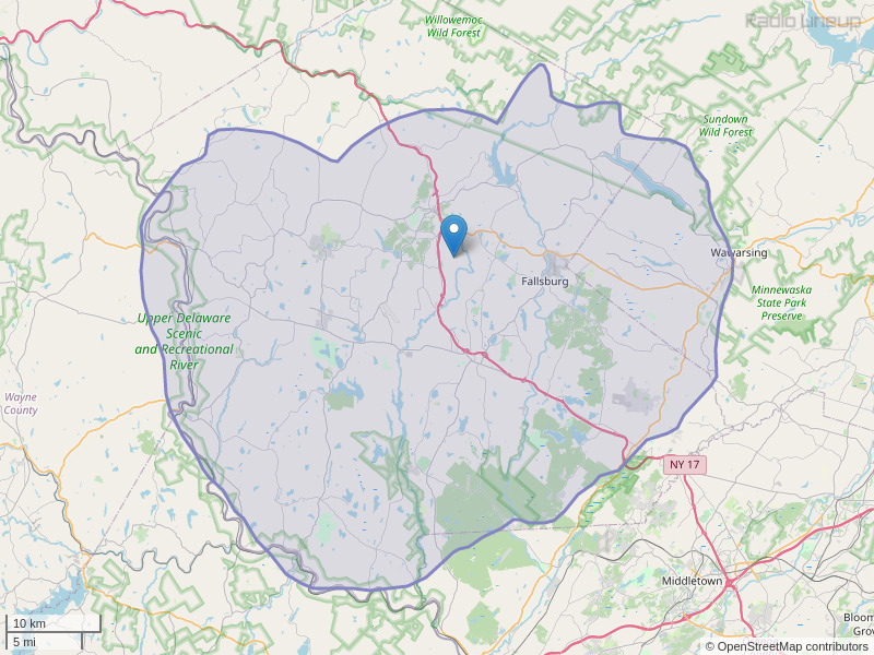 WVOS-FM Coverage Map