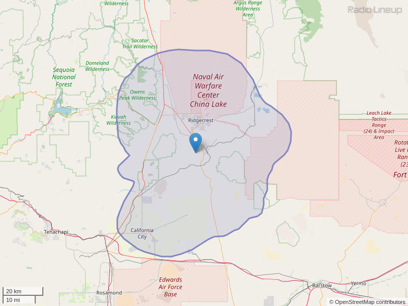 KEPD-FM Coverage Map