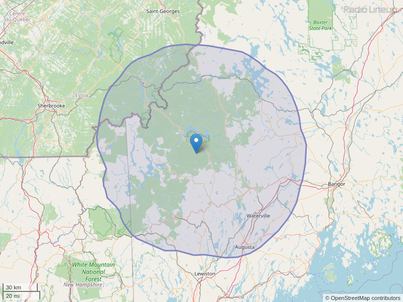 WTOS-FM Coverage Map