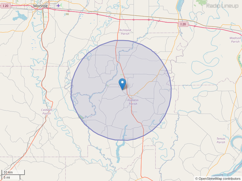 KMAR-FM Coverage Map