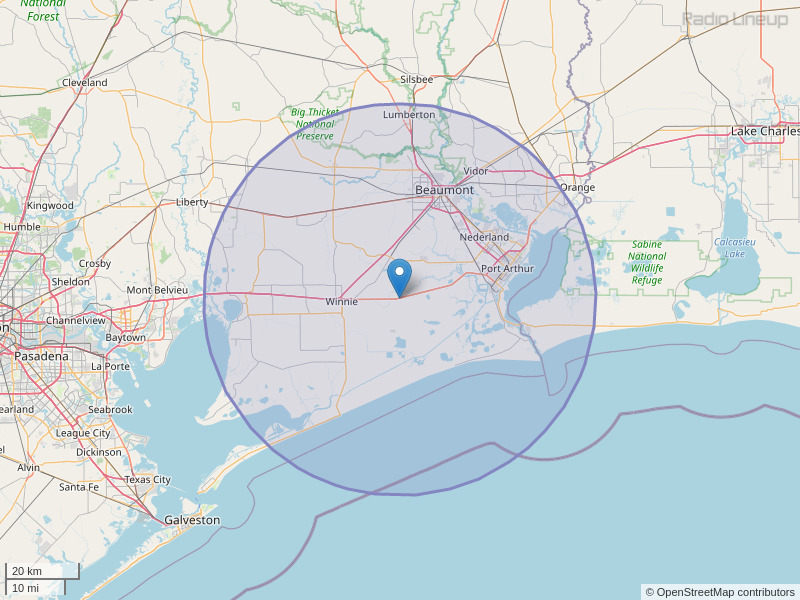 KLTW-FM Coverage Map