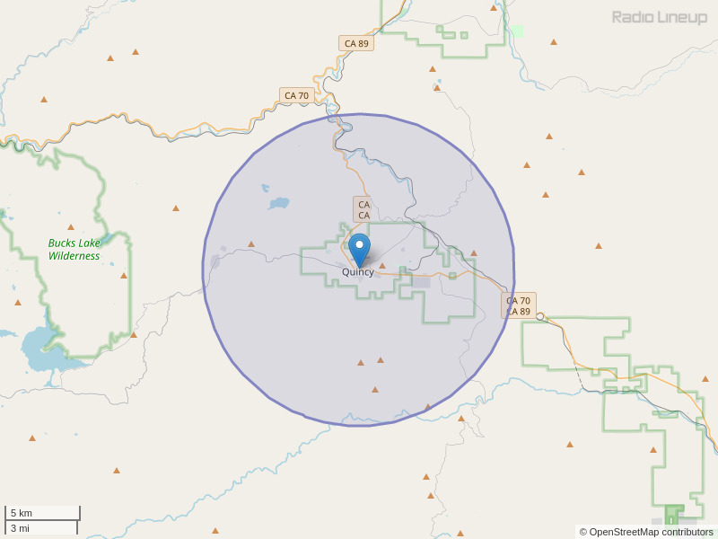 KNLF-FM Coverage Map