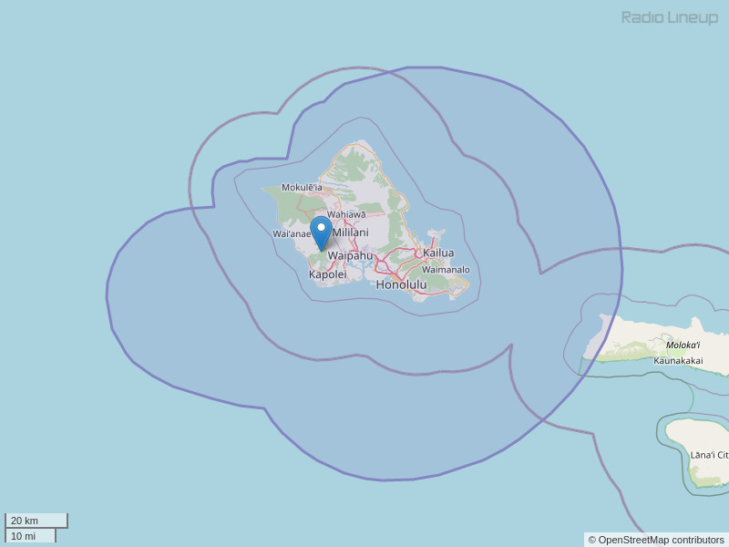 KUCD-FM Coverage Map