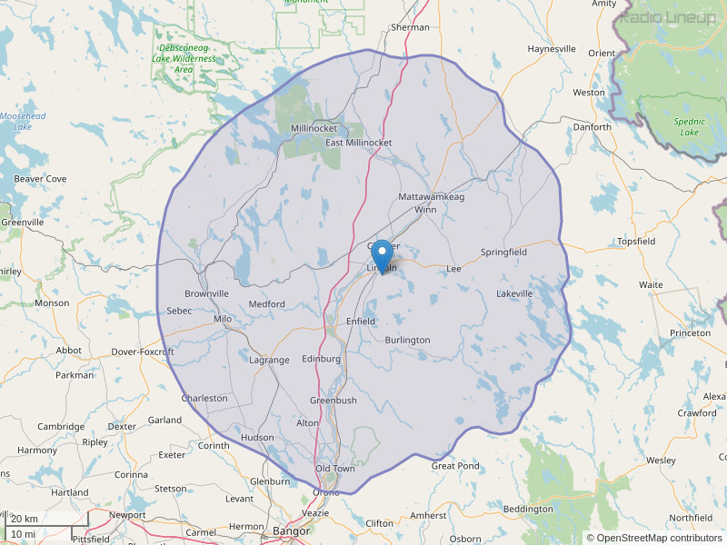 WHMX-FM Coverage Map