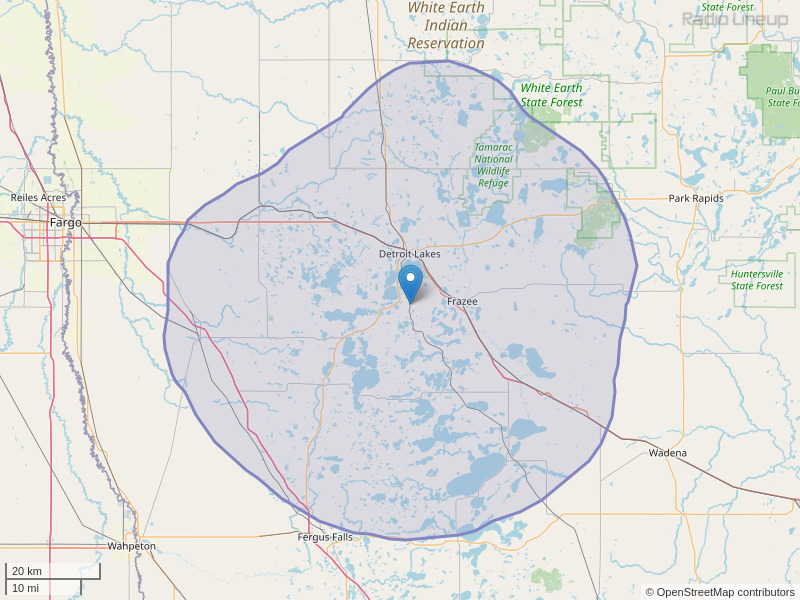 KBOT-FM Coverage Map