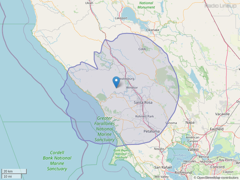 KVRV-FM Coverage Map
