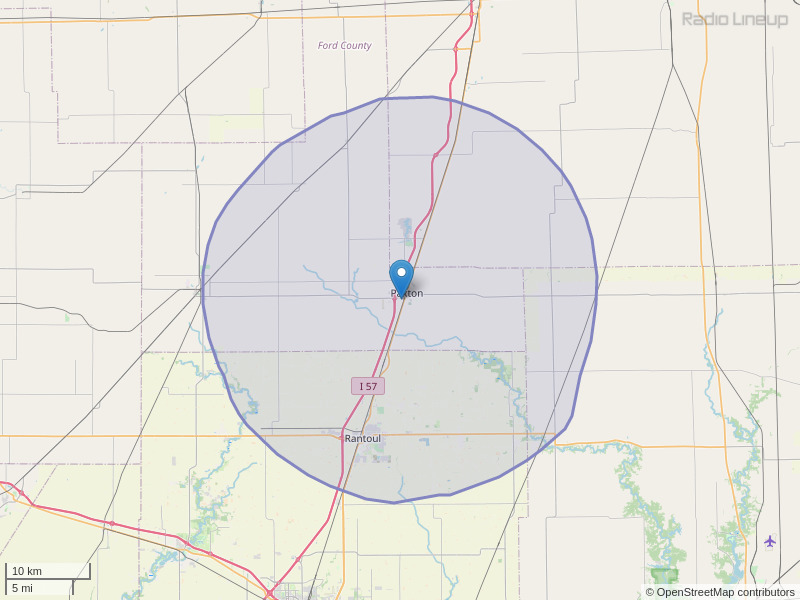 WPXN-FM Coverage Map