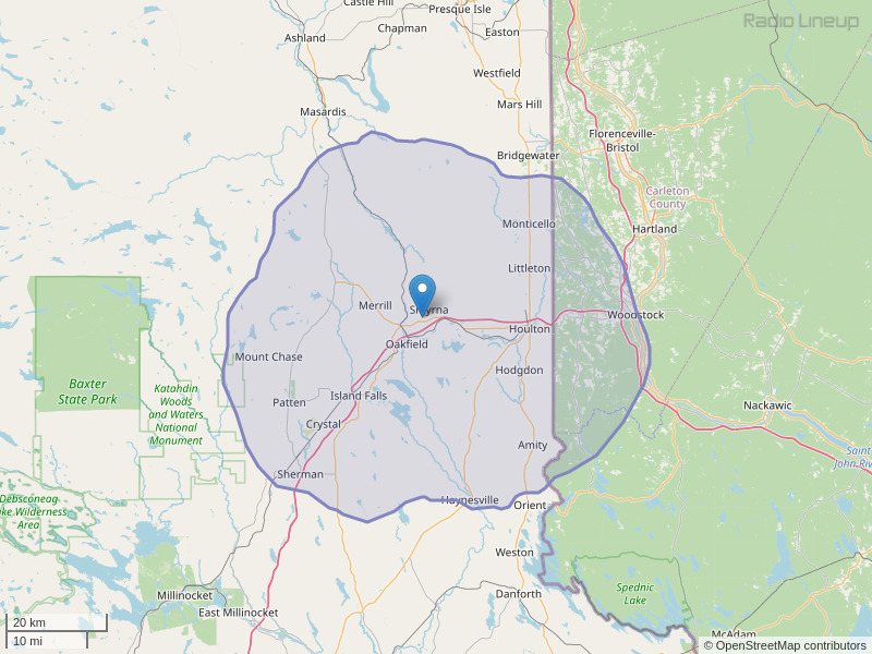 WHOU-FM Coverage Map