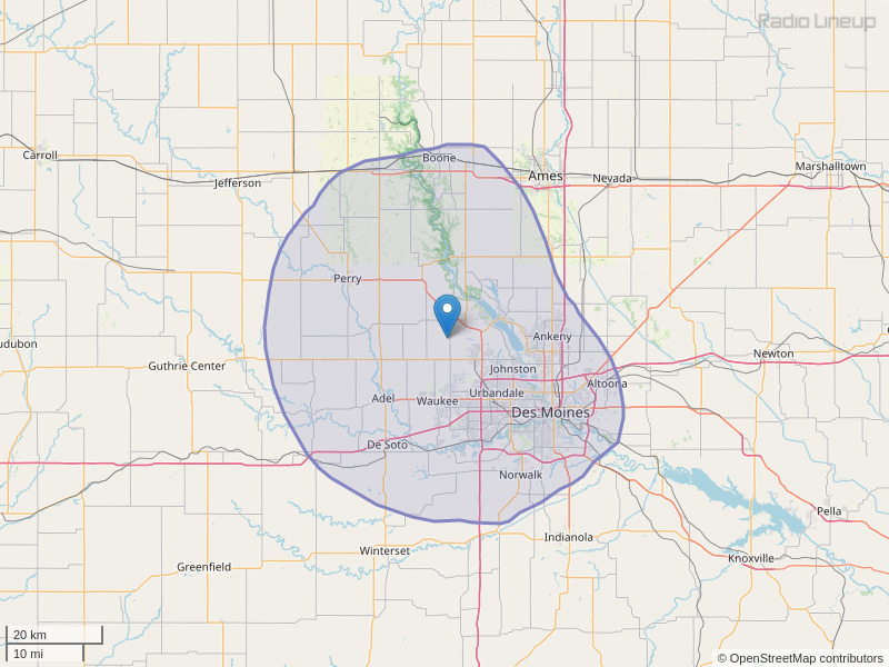 KDLS-FM Coverage Map