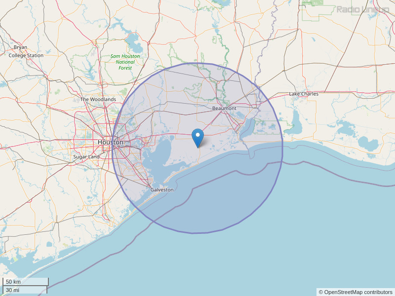 KFNC-FM Coverage Map