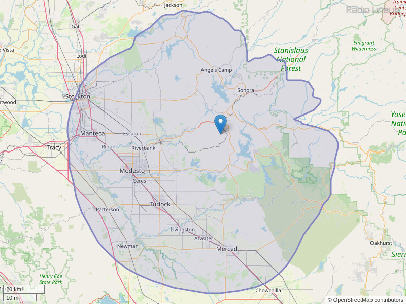 KHOP-FM Coverage Map