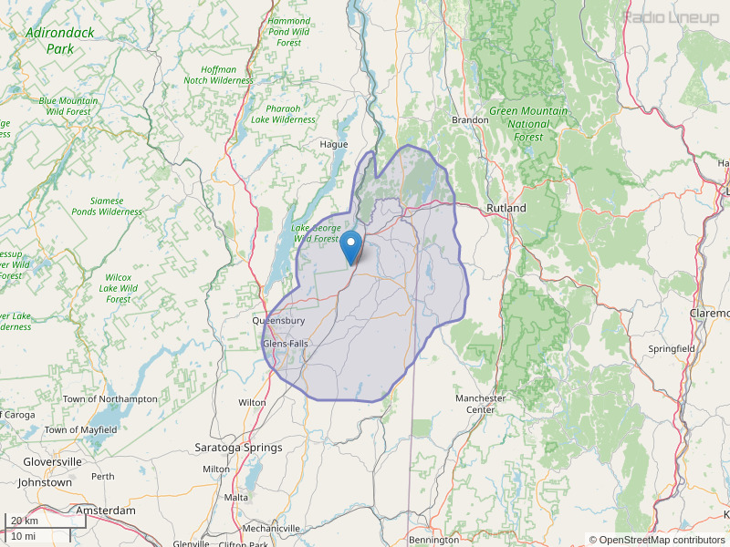 WNYV-FM Coverage Map