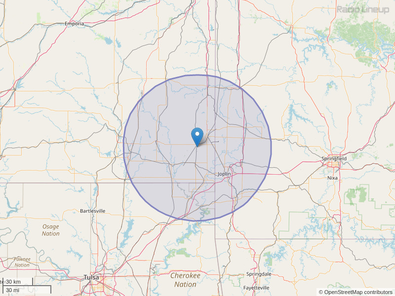 KRPS-FM Coverage Map