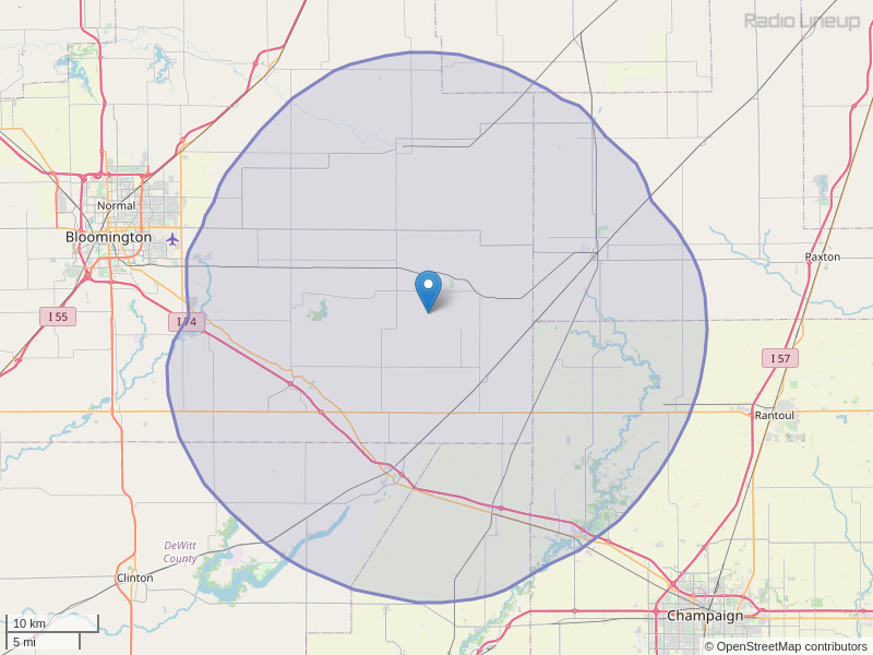 WPEO-FM Coverage Map