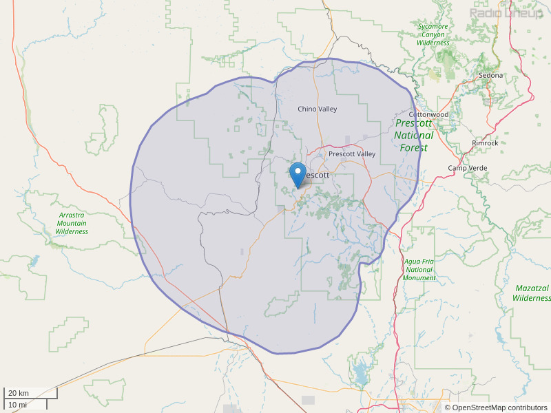 KPPV-FM Coverage Map