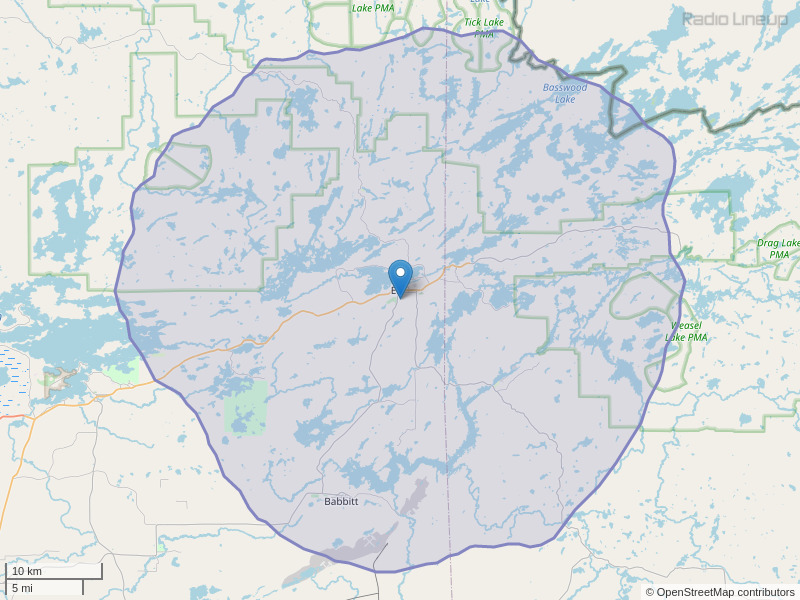 WELY-FM Coverage Map